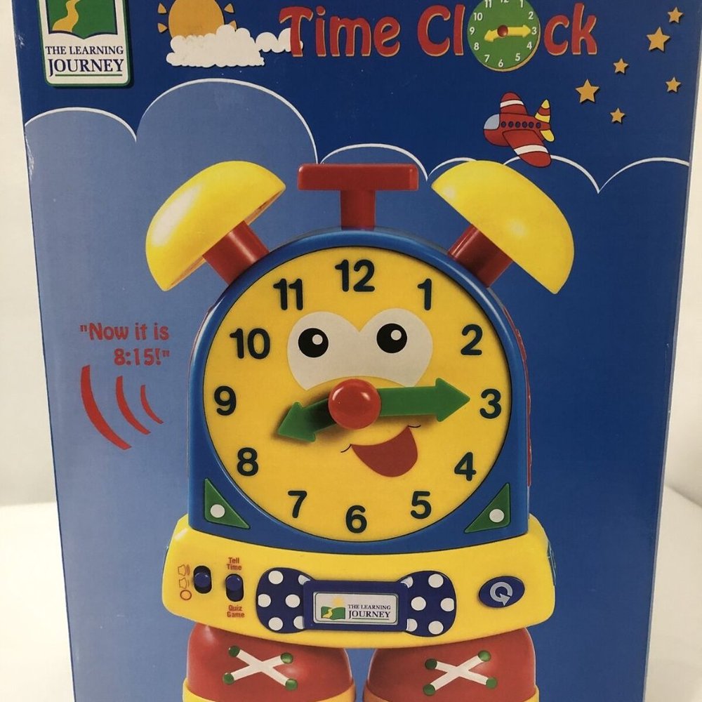 Learning Journey TELLY THE TEACHING TIME CLOCK Toy